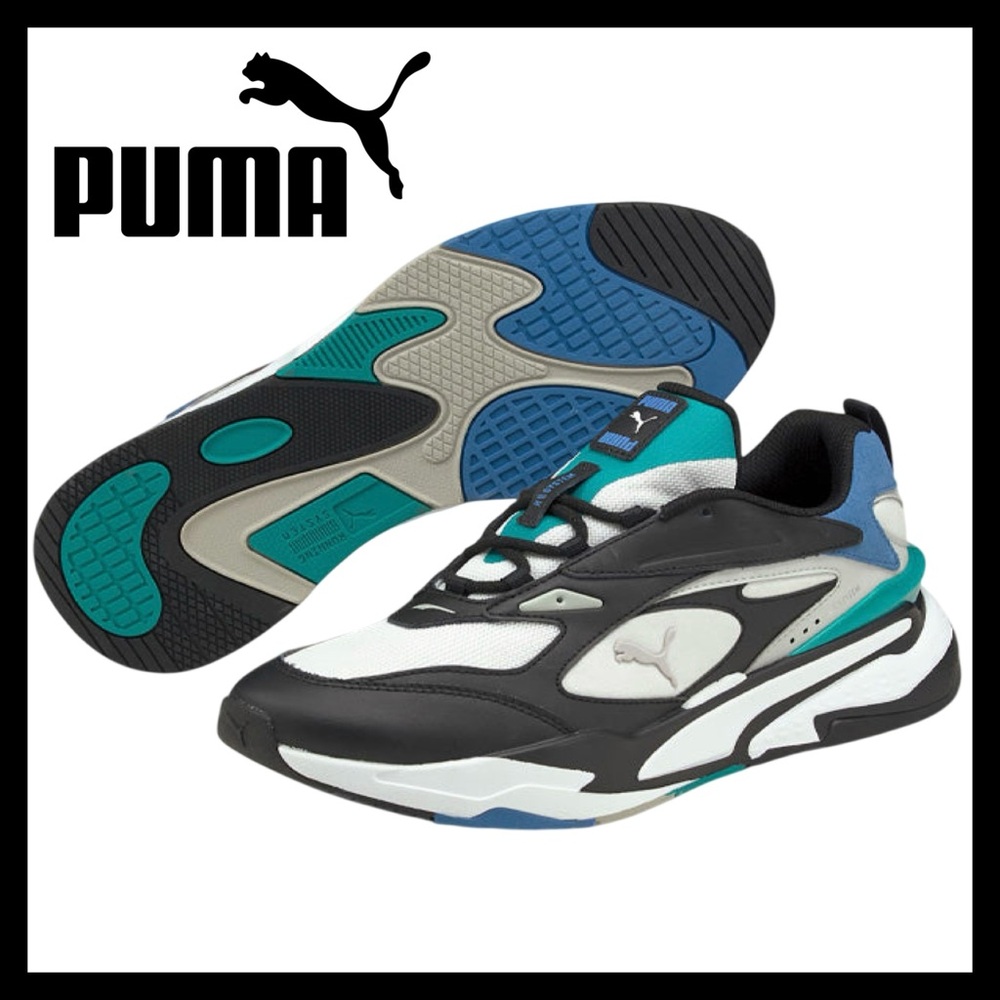 PUMA RS Fast Mix Men’s 'White Star Sapphire' Sneakers Size (12) NEW with Tags